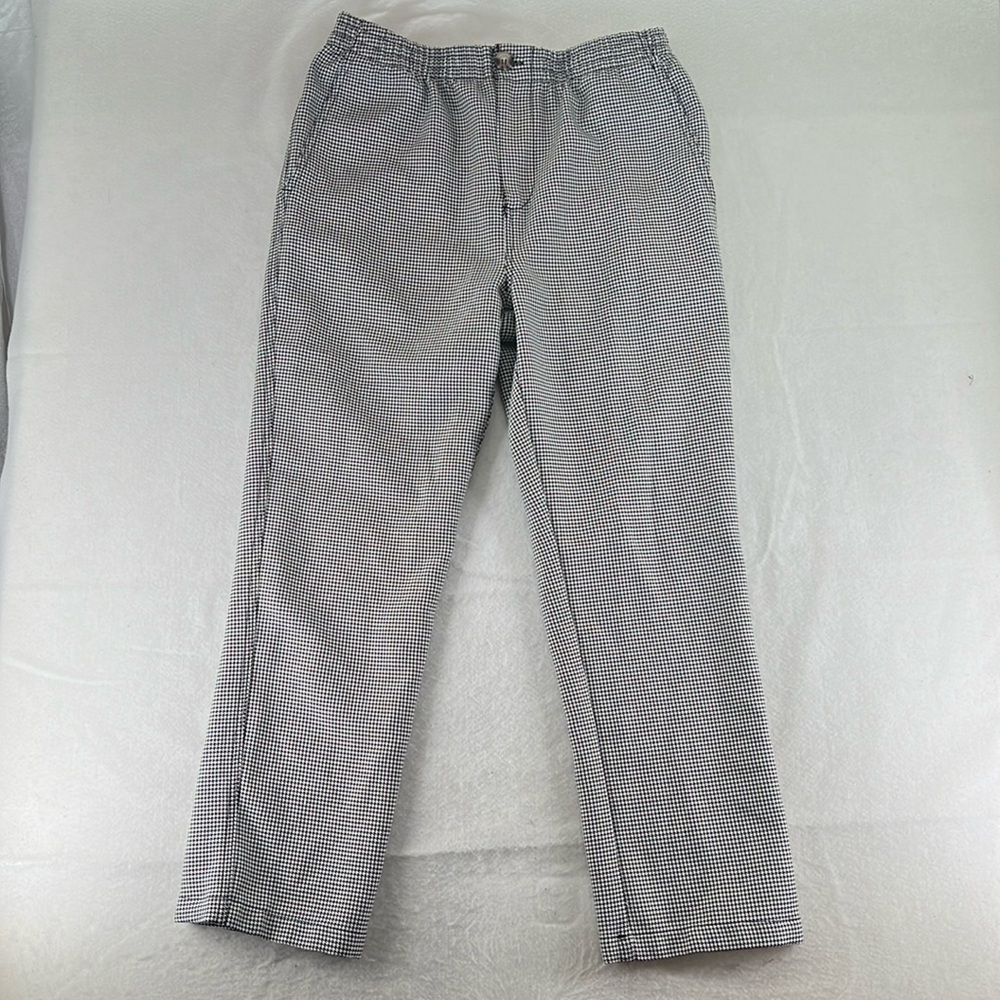 M/SF/T Mad Minds Pants Houndstooth Black White Womens M Straight Leg High Rise